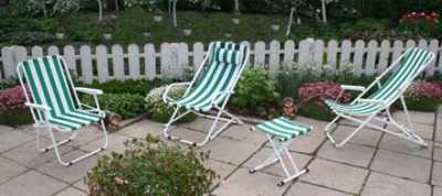 Шезлонг «Адлер-2М» С 735-13 с мягким матрацем